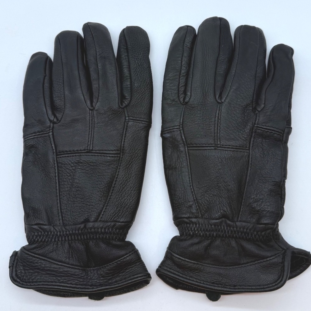 Men's Gloves Deer Leather Thinsulate Insulated Winter Work Size L driving moto